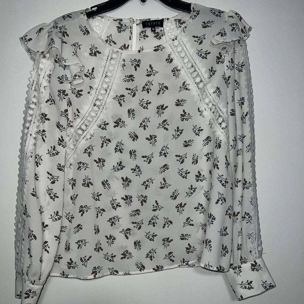 1 state floral blouse